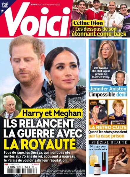 Voici – 10 Novembre 2023 Cover