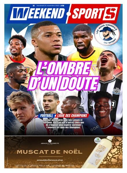 Week-end Sports – 24 Novembre 2023 Cover