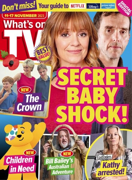 What’s on TV – 11 November 2023 Cover