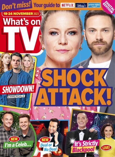 What’s on TV – 18 November 2023 Cover