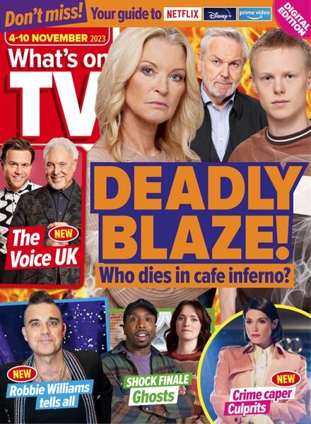 What’s on TV – 4 November 2023 Cover