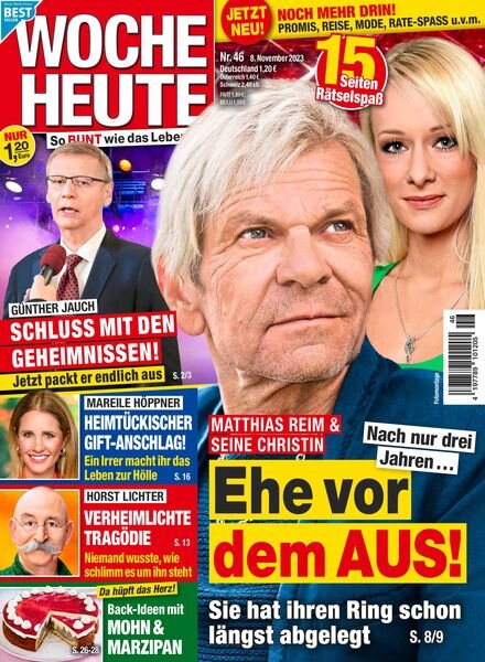 Woche Heute – 8 November 2023 Cover