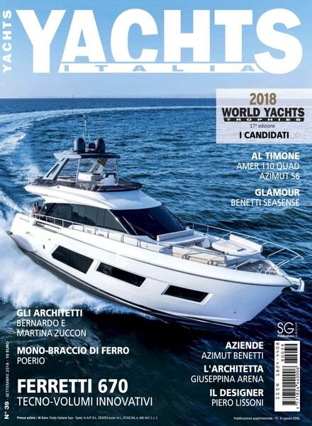 Yachts Italia – Settembre 2018 Cover