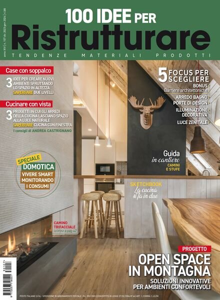 100 Idee per Ristrutturare – Dicembre 2023 – Gennaio 2024 Cover