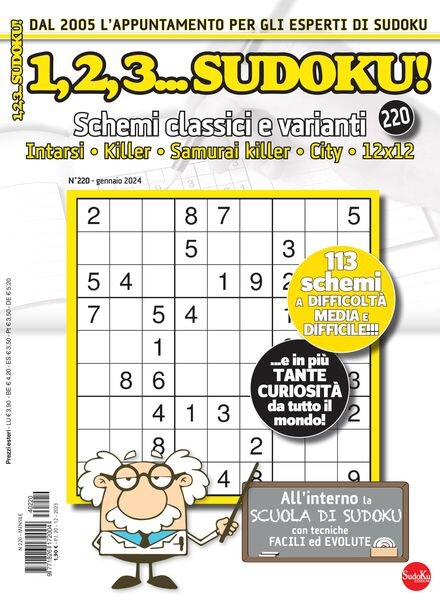 123 Sudoku – Gennaio 2024 Cover