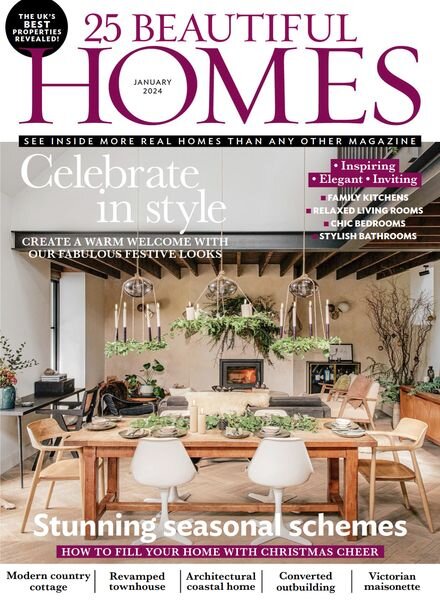 25 Beautiful Homes – January 2024 Cover