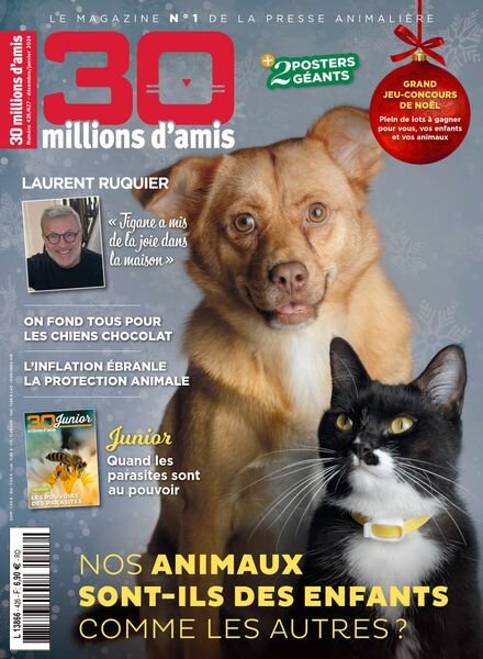 30 Millions d’Amis – Decembre 2023 – Janvier 2024 Cover