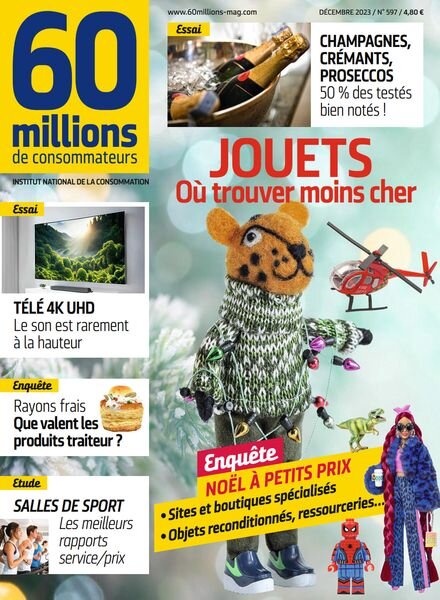 60 Millions de Consommateurs – Decembre 2023 Cover