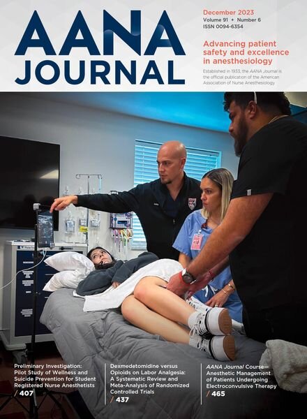 AANA Journal – December 2023 Cover