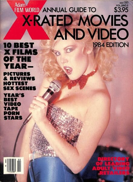 Adam Film World Guide – XXX Movie Illustrated – Volume 2 Number 2 August 1984 Cover