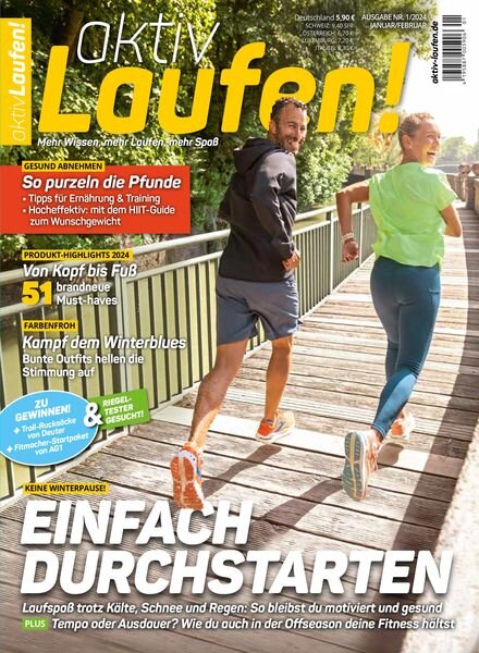 aktiv Laufen – Januar 2024 Cover