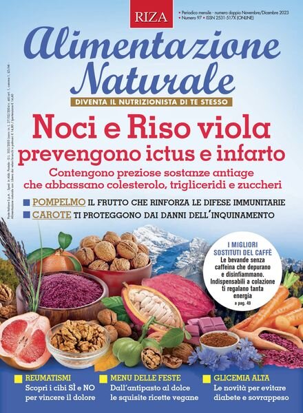 Alimentazione Naturale – Novembre-Dicembre 2023 Cover