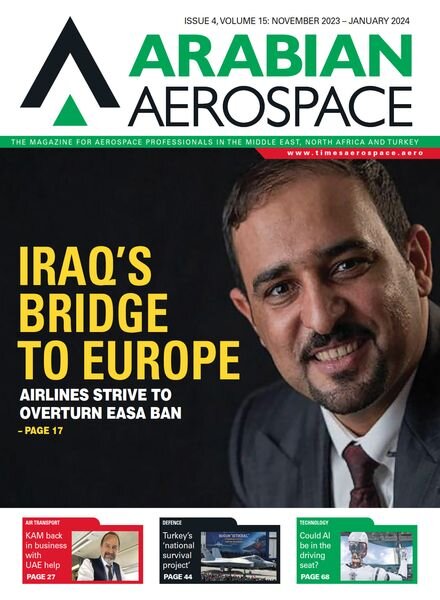 Arabian Aerospace – November 2023-January 2024 Cover