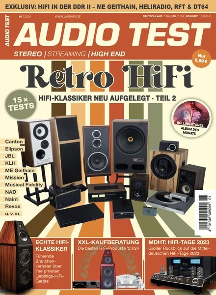 Audio Test – Ausgabe 1 2024 Cover
