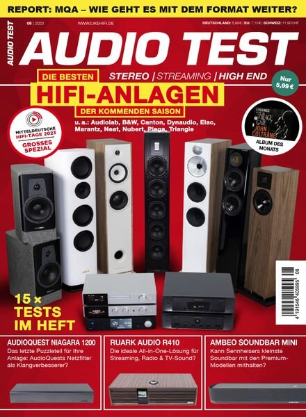 Audio Test – Ausgabe 8 – 30 November 2023 Cover