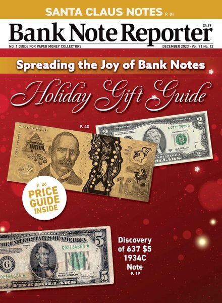 Bank Note Reporter – December 1 2023 Cover