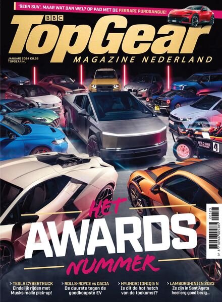 BBC Top Gear Netherlands – Januari 2024 Cover