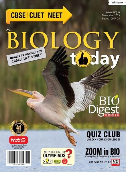 Biology Today – December 2023 Cover
