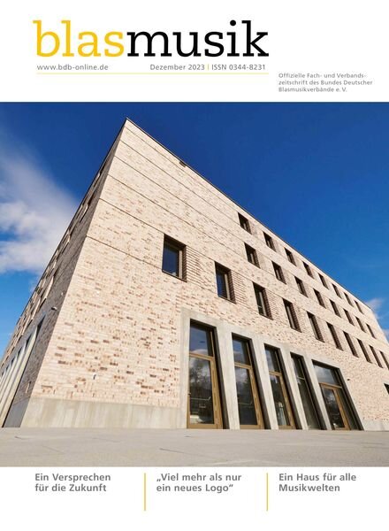 Blasmusik – Dezember 2023 Cover