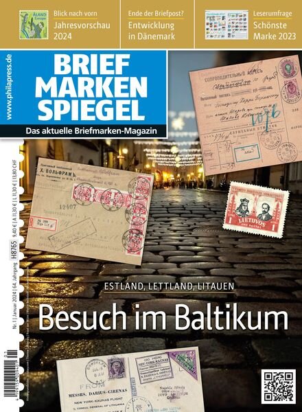Briefmarken Spiegel – Januar 2024 Cover