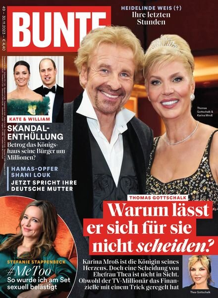 Bunte – 1 Dezember 2023 Cover