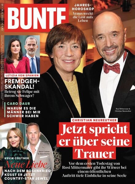 Bunte – 15 Dezember 2023 Cover