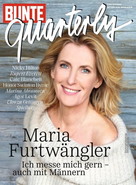 Bunte Quarterly – Dezember 2023 Cover