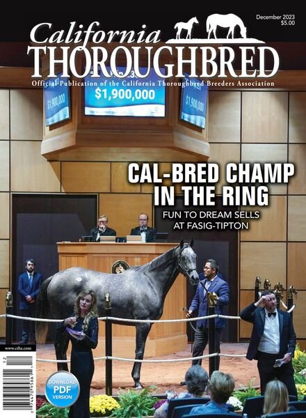 California Thoroughbred Magazine – December 2023 Cover