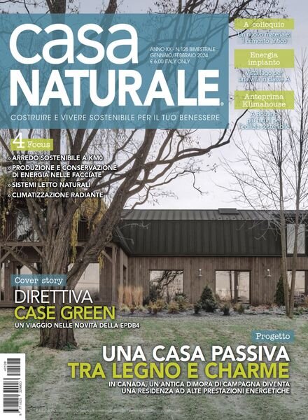 Casa Naturale – Gennaio-Febraio 2024 Cover