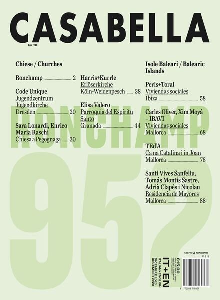 Casabella – Dicembre 2023 Cover