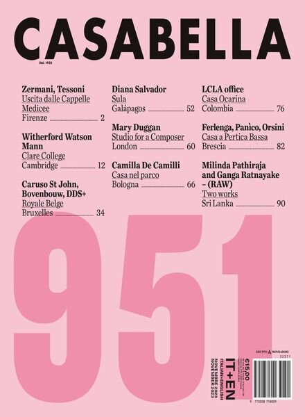 Casabella – Novembre 2023 Cover