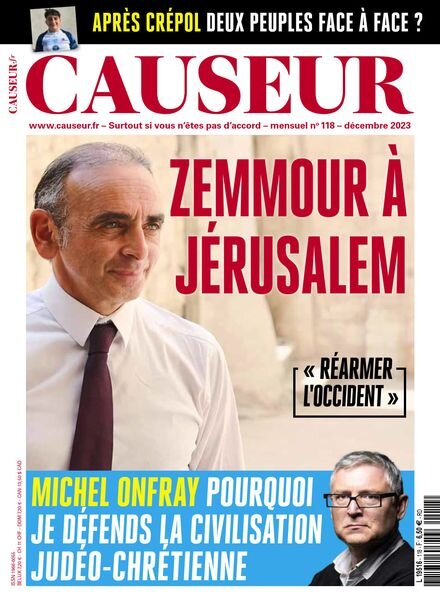Causeur – Decembre 2023 Cover