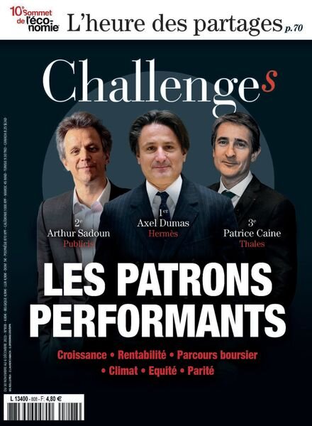 Challenges – 30 Novembre 2023 Cover