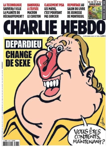Charlie Hebdo – 13 Decembre 2023 Cover