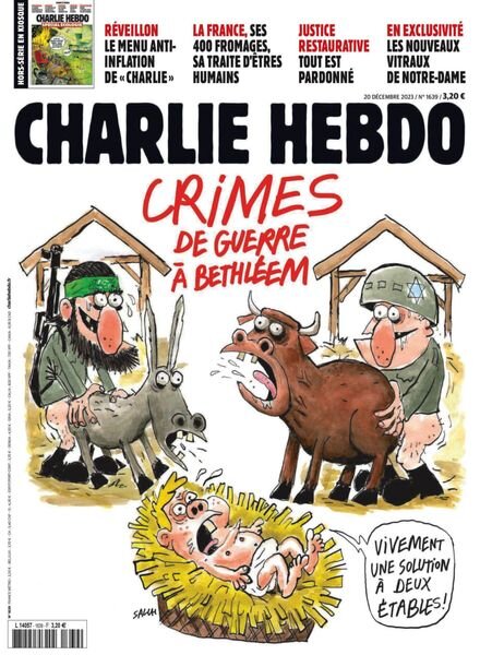 Charlie Hebdo – 20 Decembre 2023 Cover