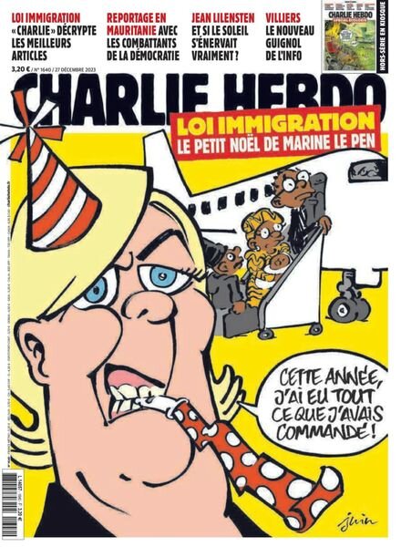 Charlie Hebdo – 27 Decembre 2023 Cover