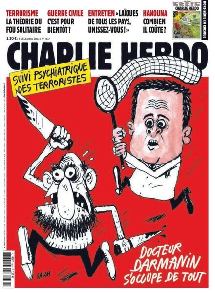 Charlie Hebdo – 6 Decembre 2023 Cover