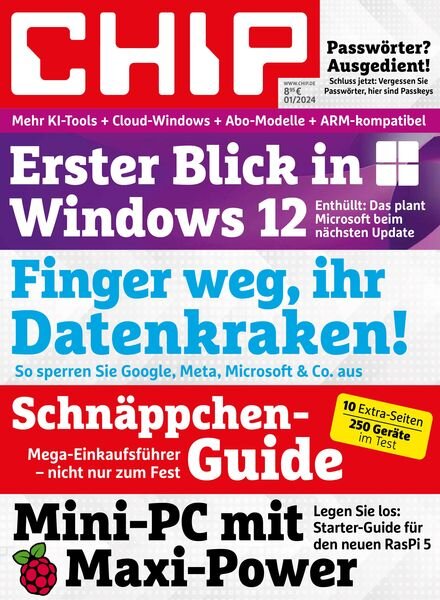 Chip Germany – Januar 2024 Cover
