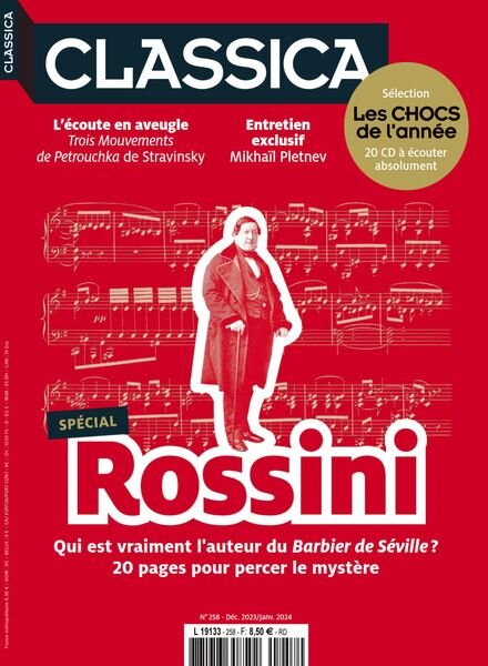 Classica – Decembre 2023 – Janvier 2024 Cover