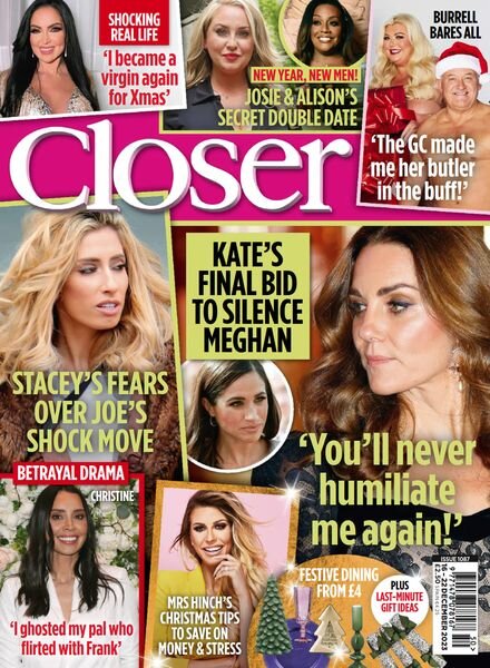 Closer UK – Issue 1087 – 16 December 2023 Cover