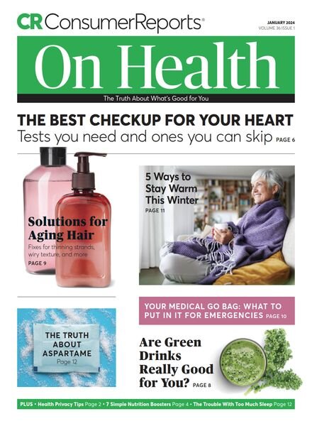 Consumer Reports on Health – January 2024 Cover