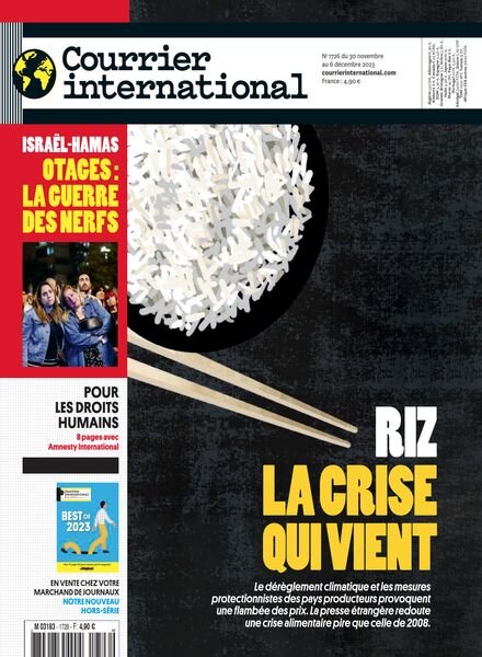 Courrier International – 30 Novembre 2023 Cover