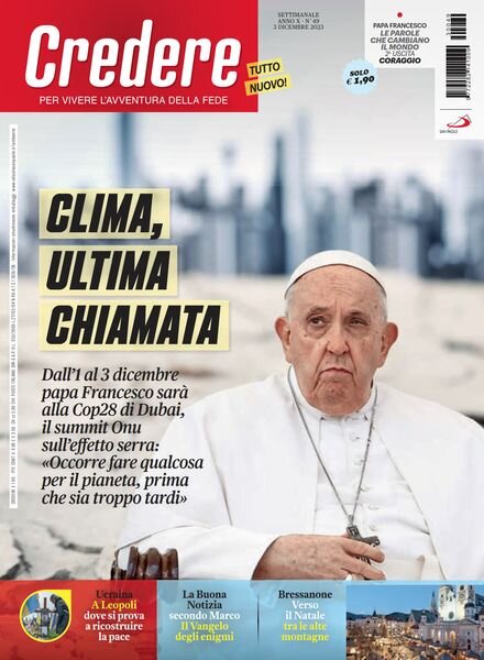 Credere – 3 Dicembre 2023 Cover