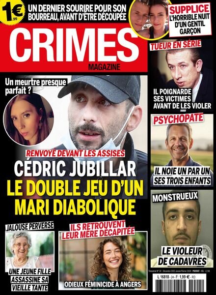 Crimes Magazine – Decembre 2023 – Janvier-Fevrier 2024 Cover