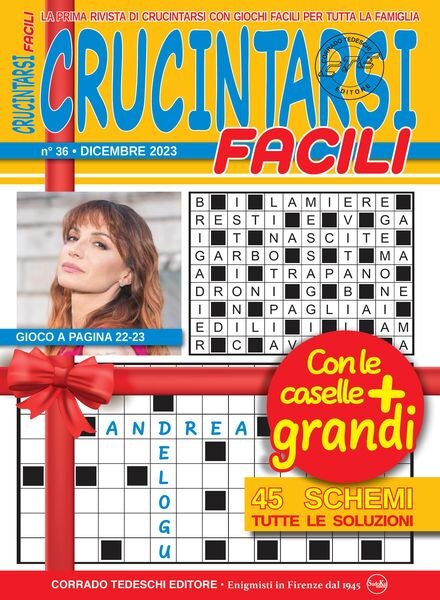 Crucintarsi Facili – Dicembre 2023 Cover