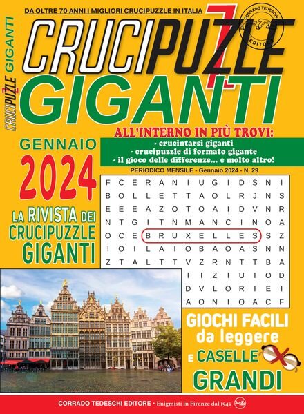 Crucipuzzle Giganti – Gennaio 2024 Cover