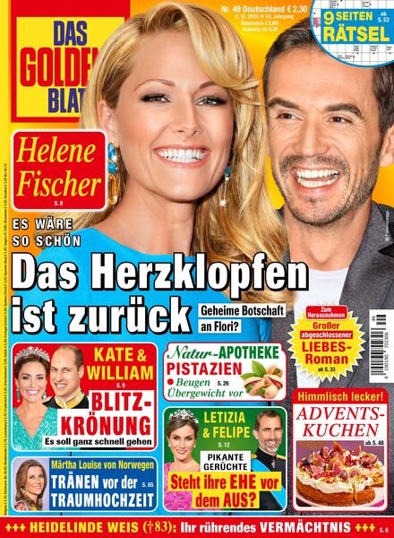 Das Goldene Blatt – 2 Dezember 2023 Cover