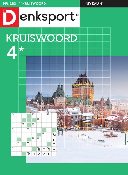 Denksport Kruiswoord 4 – 21 December 2023 Cover