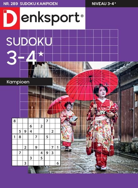 Denksport Sudoku 3-4 kampioen – 28 December 2023 Cover