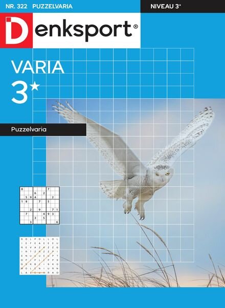 Denksport Varia 3 Puzzelvaria – 22 December 2023 Cover